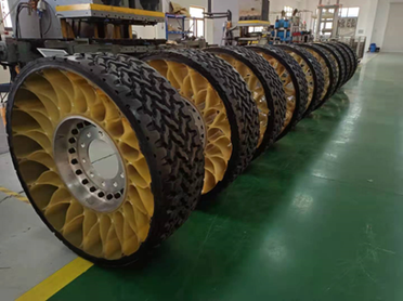 High speed and high load non inflatable wheels